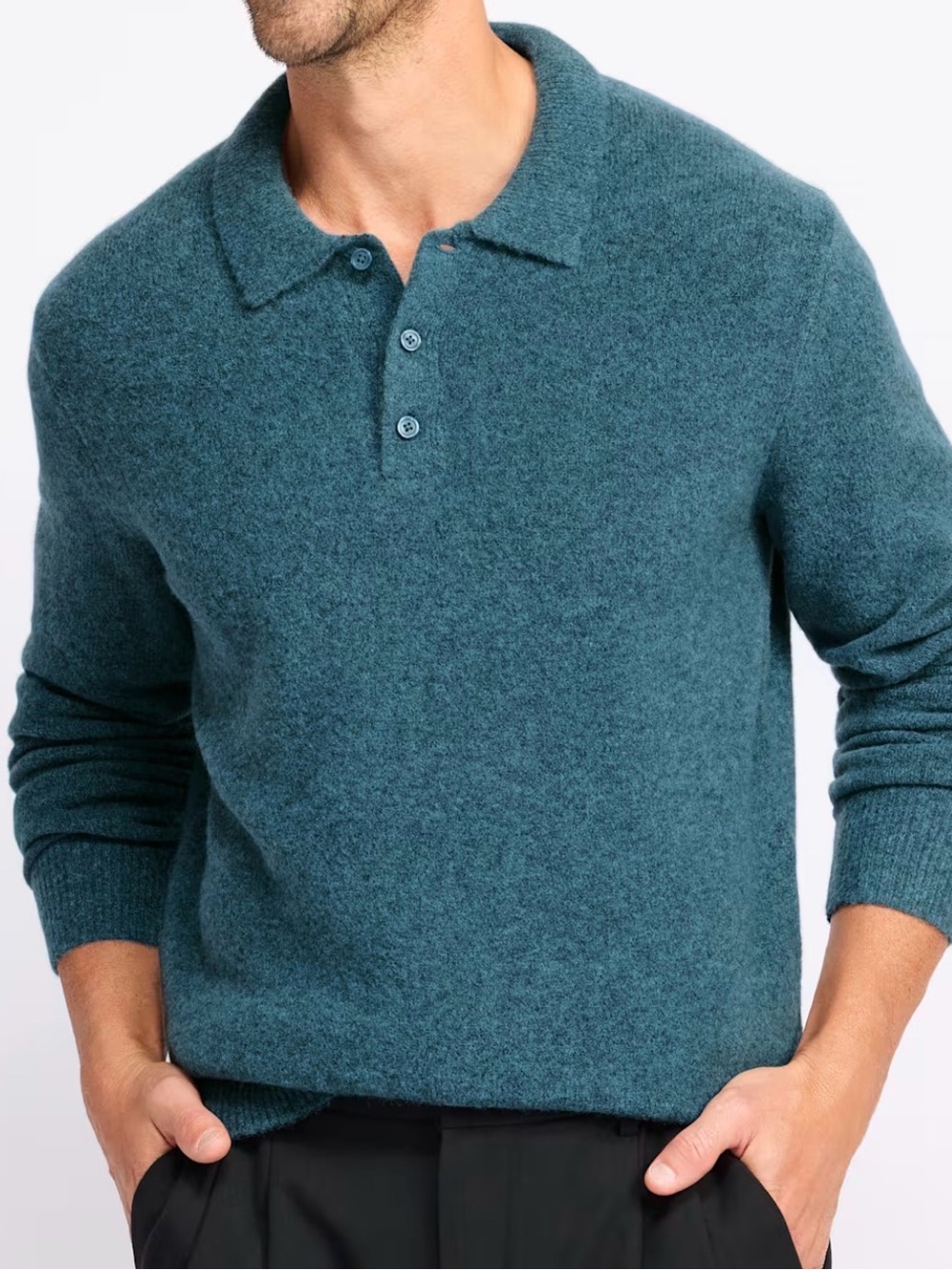 The Commons Brushed Sweater Polo